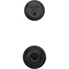 image:imageSchlage FB50N G GEO 622 Single Cylinder Deadbolt and Keyed Entry Georgian Knob Matte BlackPack of 1