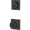 image:imageSchlage FB55 N G BWE 622 COL Single Cylinder Deadbolt and Keyed Entry Bowery Knob with Collins Trim Matte BlackPack of 1