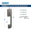 image:imageSchlage FE285 CEN 716 LAT CEN Century Front Entry Handleset with Latitude Lever Lower Half Grip Aged BronzeAged Bronze