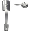 image:imageSchlage FE285 GRW 622 DEL LH Greenwich Front Entry Handleset with Left Handed Delfayo Door Lever Lower Half Grip Matte BlackBright Chrome