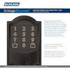 image:imageSchlage Lock Company BE489WB CAM 716 Schlage Encode Smart WiFi Deadbolt with Camelot Trim in Aged Bronze Company Camelot Front Entry Handle Georgian Interior Knob Aged Bronze