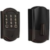 image:imageSchlage Lock Company BE489WB CAM 716 Schlage Encode Smart WiFi Deadbolt with Camelot Trim in Aged Bronze Company Camelot Front Entry Handle Georgian Interior Knob Aged Bronze