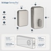 image:imageSchlage Sense Pro UWB Smart Lock HandsFree Unlock Keyless Entry Deadbolt WiFi Touchscreen Keypad Works with Apple Home Key amp Matter Over Thread Satin Nickel BE889WB V SEP 619Satin Nickel