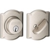 image:imageSchlage B60 N CAM 619 Deadbolt with Camelot Trim Keyed 1 Side Highest Residential Security Satin Nickel