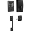 image:imageSchlage Encode Plus WiFi Smart Lock with Century Handleset Entry Set for Front Door Unlock with Apple Watch Matte Black