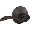 image:imageSchlage F10 V ACC 716 Accent Door Lever Hall amp Closet Passage Lock Aged Bronze1 Pack