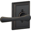 image:imageSchlage F10 VLA 716 ADD Avila Door Lever with Addison Trim Hall amp Closet Passage Lock Aged BronzeAged Bronze