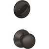 image:imageSchlage F59 PLY 622 Plymouth Interior Knob with Deadbolt Matte Black Interior Half Only