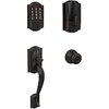 image:imageSchlage Lock Company BE489WB CAM 716 Schlage Encode Smart WiFi Deadbolt with Camelot Trim in Aged Bronze Company Camelot Front Entry Handle Georgian Interior Knob Aged Bronze