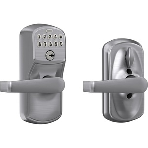 image:imageSCHLAGE Brushed Chrome FE595CS V PLY 626 ELA Plymouth Light Commercial Electronic Keypad Lock with Elan LeverSatin ChromeStandard