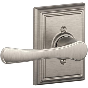 image:imageSchlage F10 VLA 716 ADD Avila Door Lever with Addison Trim Hall amp Closet Passage Lock Aged BronzeSatin Nickel