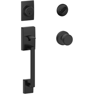 image:imageSchlage F60 V CEN 622 BWE Century Single Cylinder Handleset and Bowery X Greyson Matte Black