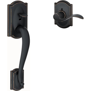 image:imageSchlage FE285 716 Acc CAM LH Lower Half Handleset Camelot Interior Trim Aged Bronze