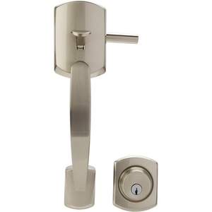image:imageSchlage Greenwich Satin Nickel Broadway Handleset Interior Lever