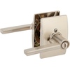 image:imageSchlage Lock Company F51ALAT619CEN F51A Latitude 619 CEN Century Deco Rose Entry Door Lock Satin Nickel
