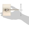 image:imageSchlage Lock Company F51ALAT619CEN F51A Latitude 619 CEN Century Deco Rose Entry Door Lock Satin Nickel