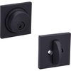 image:imageSchlage B60NCOL Single Cylinder Grade 1 Deadbolt with Decorative Collins Rosett Matte Black