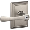image:imageSchlage F51A F Series Avila 619 ADD Addison Deco Rose Entry Door Lock Satin Nickel