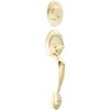 image:imageSchlage F58 PLY 605 Plymouth Handleset Exterior Bright Brass Exterior Half Only