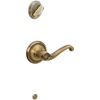 image:imageSchlage F59 FLA 609 LH Flair Interior LeftHanded Lever with Deadbolt Antique Brass Interior Half Only