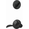image:imageSchlage Deadbolt amp Door Handle Set Accent Lever Matte Black  Front door set with single cylinder deadbolt amp reversible entry lever Keyed alike Certified security amp durability 2 keysPack of 1