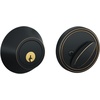 image:imageJSeries by Schlage Deadbolt with Standard Trim Keyed 1 Side Highest Residential Security Satin Nickel JD60 619Aged Bronze