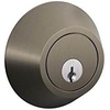 image:imageJSeries by Schlage Deadbolt with Standard Trim Keyed 1 Side Highest Residential Security Satin Nickel JD60 619Antique Pewter