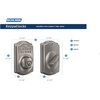 image:imageSchlage FBE365 V CAM 716 Acc Camelot Aged Bronze Electronic Door Lock Deadbolt with Accent Door Lever Combo