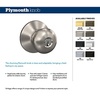 image:imageSchlage Plymouth Keyed Entry Door Knob InteriorExterior Aged Bronze  Keyed entry door knob with turnbutton lock Easy to install Certified security amp durability Universal fit 2 keys