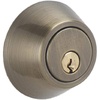 image:imageJSeries by Schlage Deadbolt with Standard Trim Keyed 1 Side Highest Residential Security Satin Nickel JD60 619Antique Brass