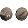 image:imageJSeries by Schlage Deadbolt with Standard Trim Keyed 1 Side Highest Residential Security Satin Nickel JD60 619Antique Pewter