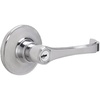image:imageJSeries by Schlage Torino Door Lever with Standard Trim Keyed Entry Lock Satin Nickel J54 TOR 619Bright Chrome