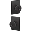 image:imageSchlage Bowery Keyed Entry Door Knob InteriorExterior Matte Black  Keyed entry door knob with turnbutton lock Easy to install Certified security amp durability Universal fit 2 keys