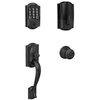 image:imageSchlage Encode WiFi Smart Lock with Camelot Handleset Entry Set for Front Door Matte Black