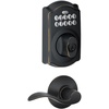 image:imageSchlage FBE365 V CAM 716 Acc Camelot Aged Bronze Electronic Door Lock Deadbolt with Accent Door Lever Combo