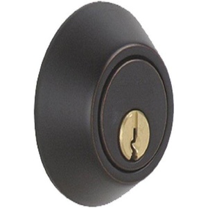 image:imageJSeries by Schlage Deadbolt with Standard Trim Keyed 1 Side Highest Residential Security Satin Nickel JD60 619Aged Bronze
