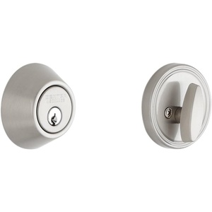 image:imageJSeries by Schlage Deadbolt with Standard Trim Keyed 1 Side Highest Residential Security Satin Nickel JD60 619Brushed Chrome