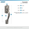 image:imageSCHLAGE Camelot Entry Handleset Right Hand Accent Lever Bright BrassBright Brass