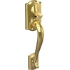 image:imageSCHLAGE Camelot Entry Handleset Right Hand Accent Lever Bright BrassBright Brass
