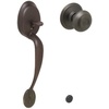 image:imageSCHLAGE Plymouth Entry Handleset Right Hand Flair Lever Bright BrassAged Bronze