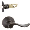 image:imageSCHLAGE Plymouth Entry Handleset Right Hand Flair Lever Bright BrassAged Bronze