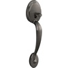 image:imageSCHLAGE Plymouth Entry Handleset Right Hand Flair Lever Bright BrassAntique Pewter