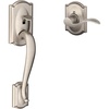 image:imageSCHLAGE Camelot Entry Handleset Left Hand Accent Lever Satin NickelSatin Nickel